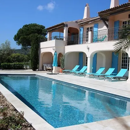 Villa Savoir Vivre With Sea View And St. Tropez La Garonnette-Plage